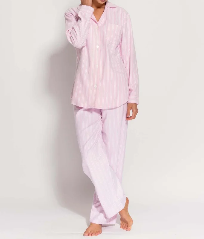 British Boxers Two-Fold Flannel (Westwood Pink Stripe) Pyjamas