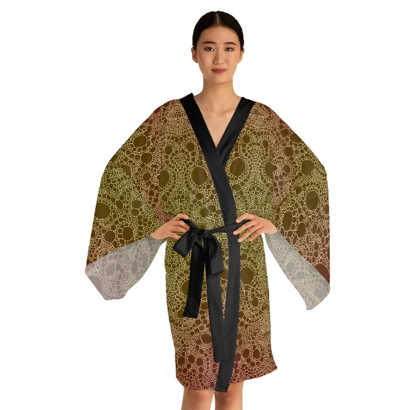 Lost in Circles Sunrise Long Sleeve Kimono Robe (AOP)