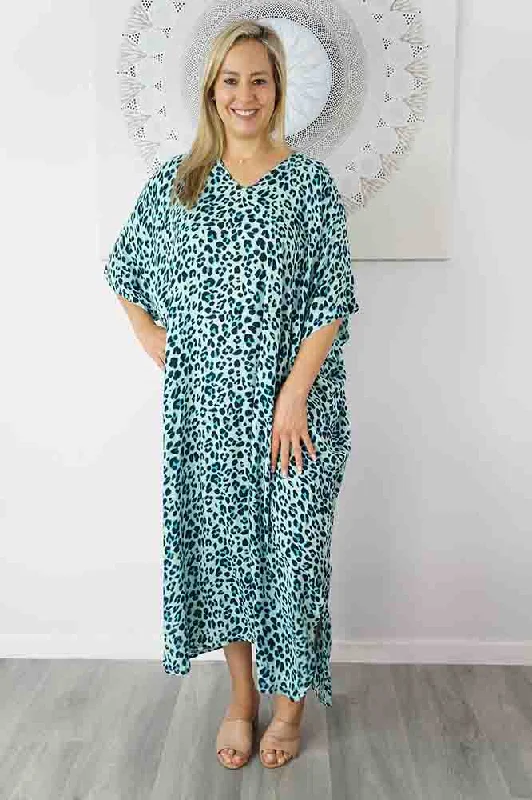 Long Kaftan "Bright Safari"