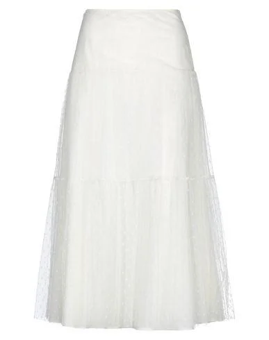 Redvalentino Women Long skirt Ivory 10 UK