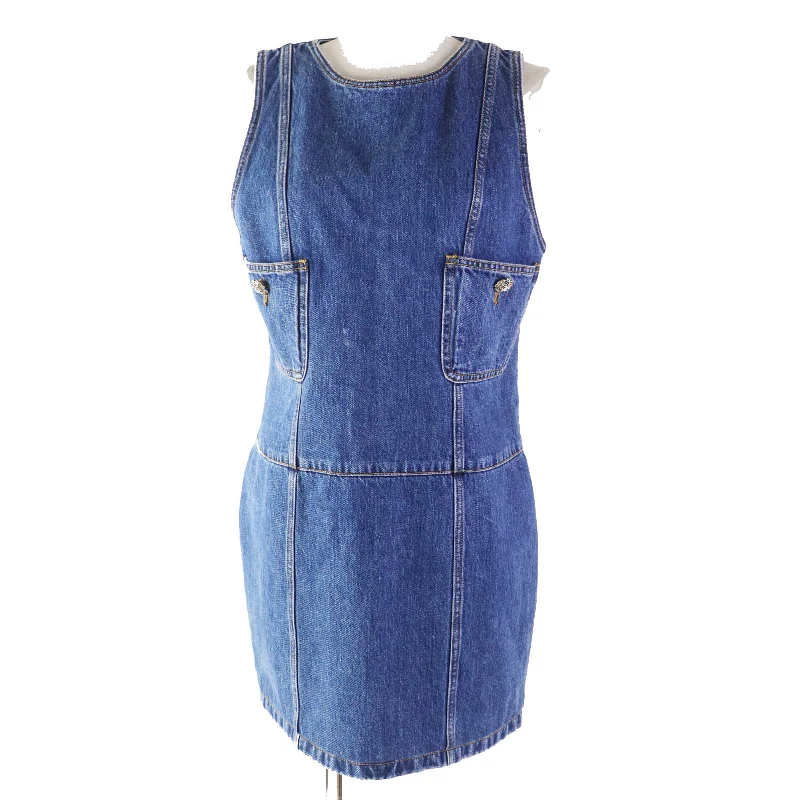 Chanel Denim Jumper Skirt P73760 Indigo Blue