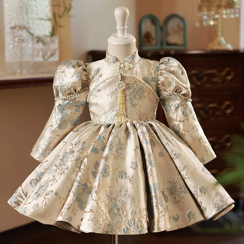 Cute Baby Girl Christmas Puffy Dress Toddler Birthday Pageant Princess Dress