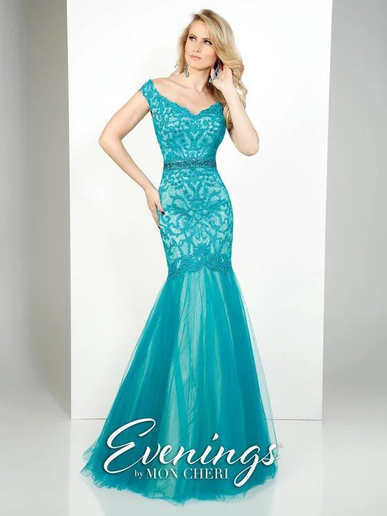 Mon Cheri Tb Evenings Tulle and Lace Dress Mce11644